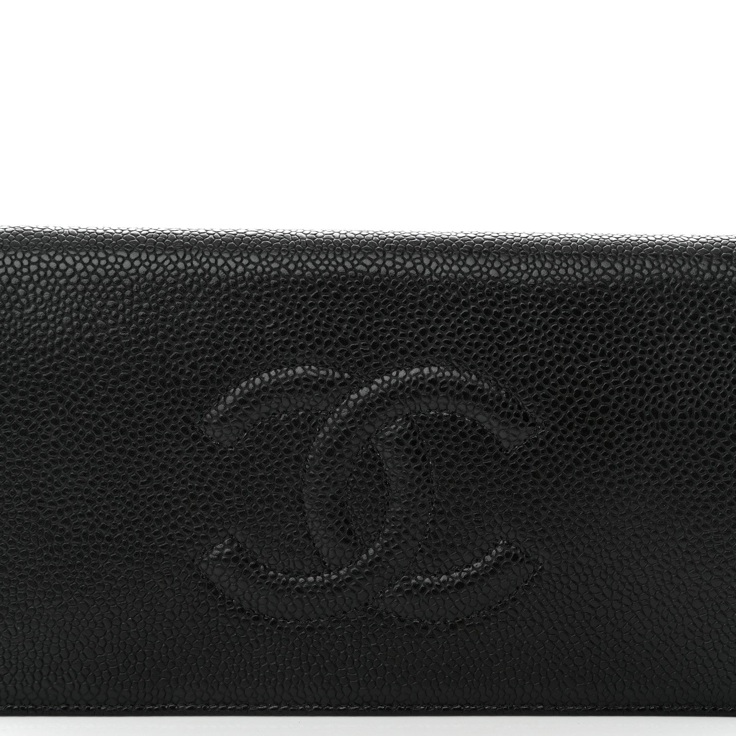 Chanel Caviar Timeless CC Yen Wallet Black 9 of 14