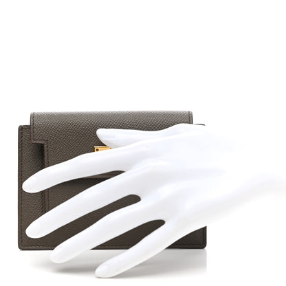 Hermes Epsom Kelly Pocket Compact Wallet Etain 2 of 7
