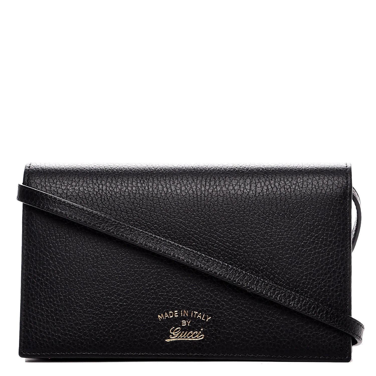 Gucci Dollar Calfskin Mini Swing Wallet Bag Black 1 of 9