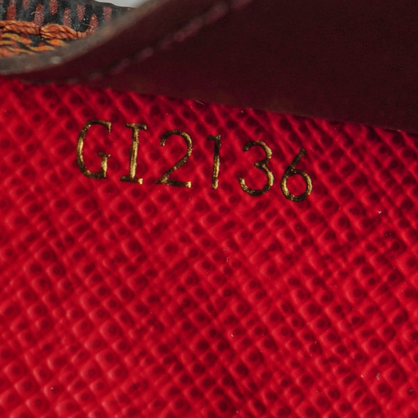 Damier Ebene Josephine Wallet Red