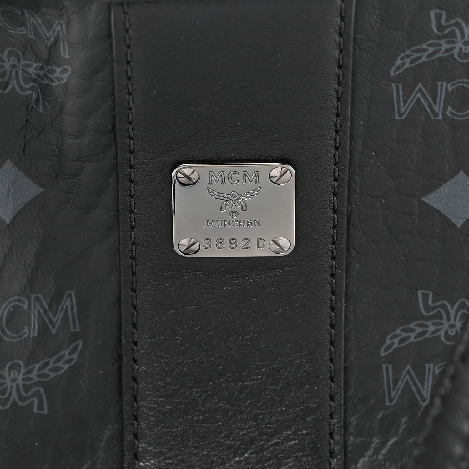 MCM Visetos Small Liz Reversible Shopper Tote Black 10 of 16