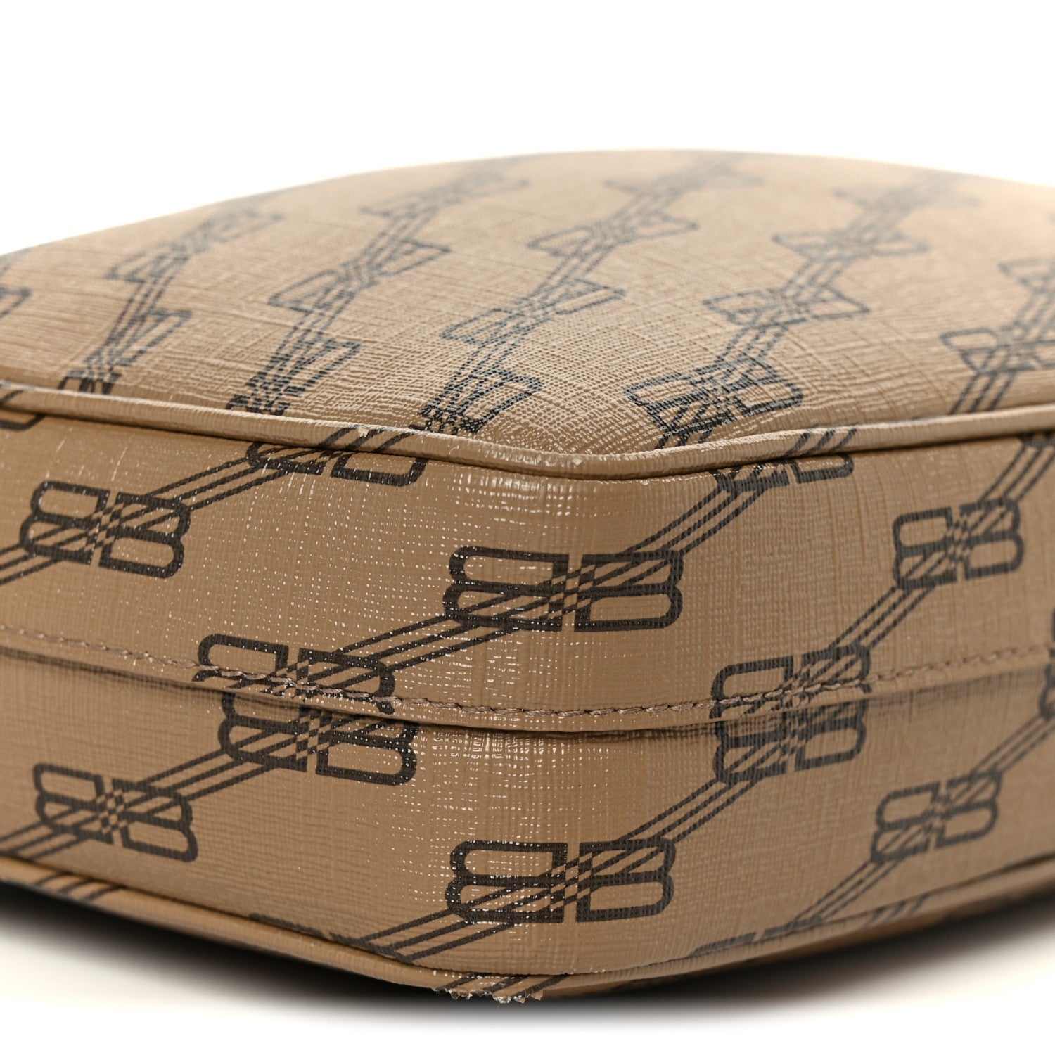 Balenciaga Coated Canvas BB Monogram Medium Signature Camera Bag Beige Brown 9 of 11