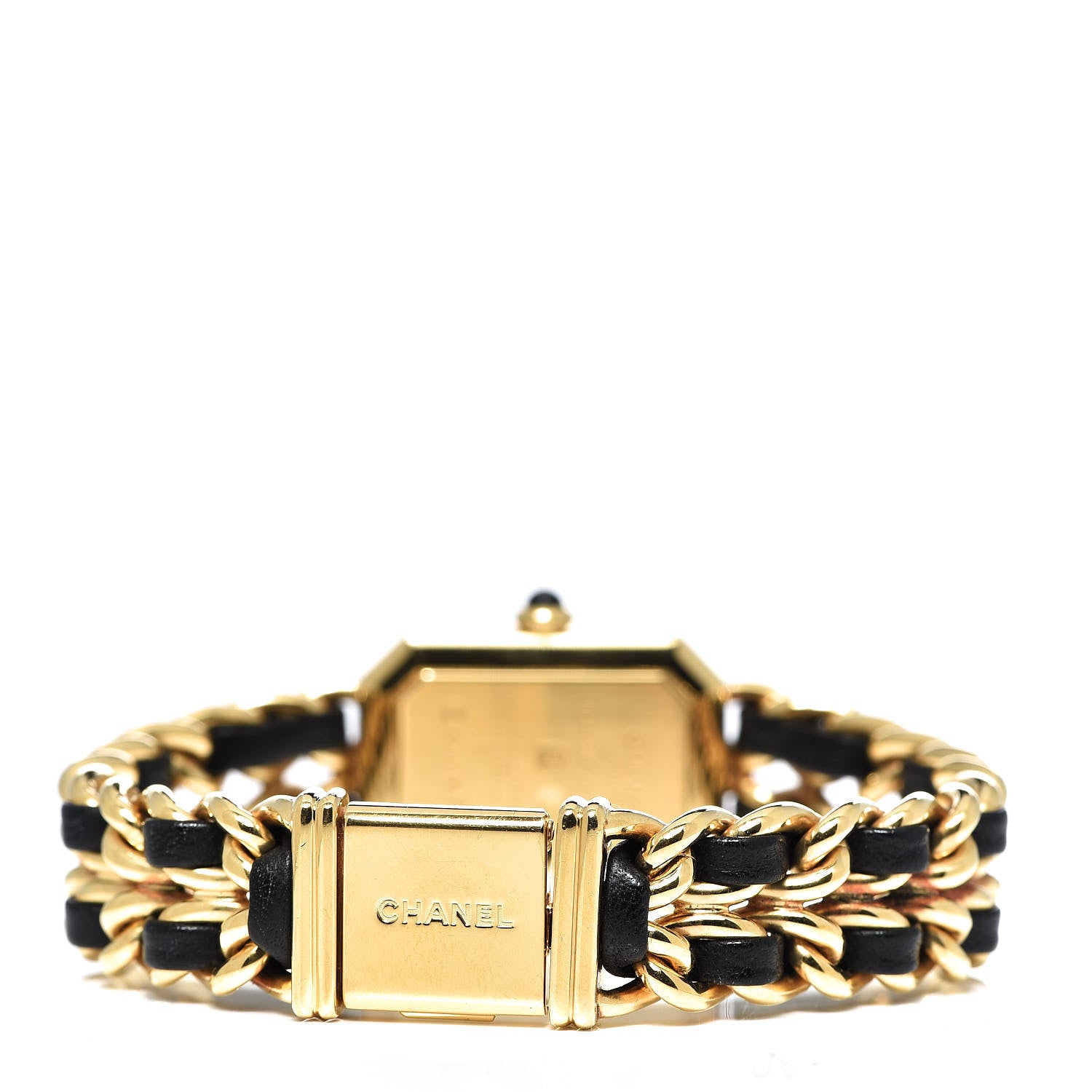 Chanel Stainless Steel Lambskin 20mm Chain Premiere Quartz Watch Gold L 4 of 6