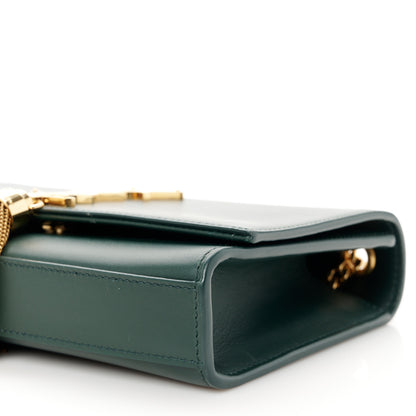 Saint Laurent Smooth Calfskin Small Classic Monogram Kate Tassel Satchel Dark Leaf 11 of 11