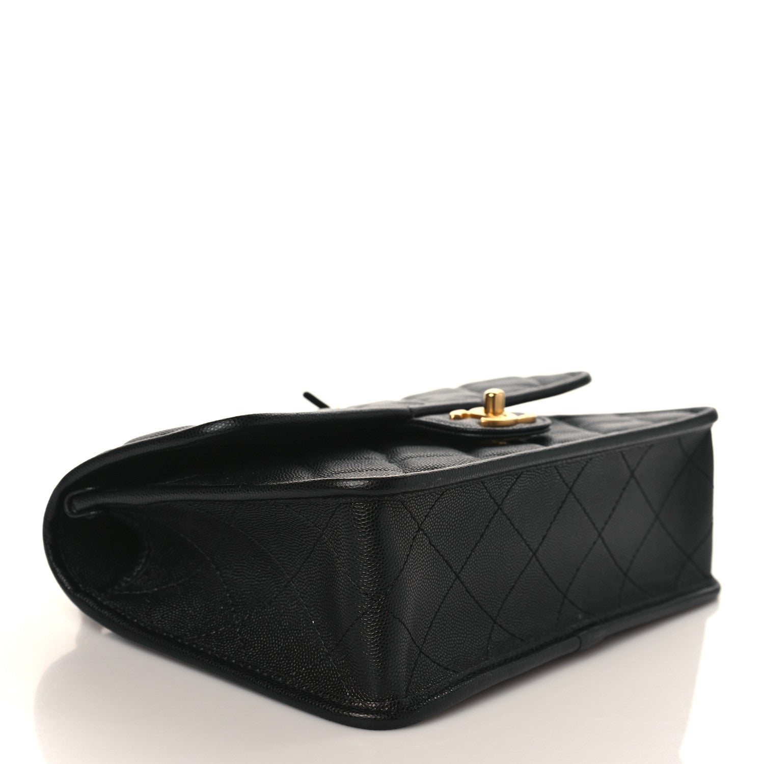 Chanel Caviar Quilted School Memory Small Top Handle Flap Black 4 of 9