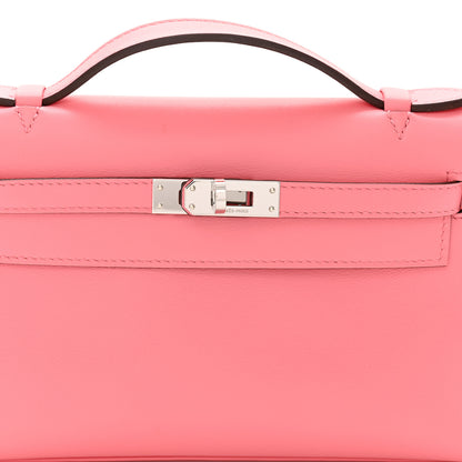 Hermes Swift Kelly Pochette Clutch Rose Azalee 8 of 14