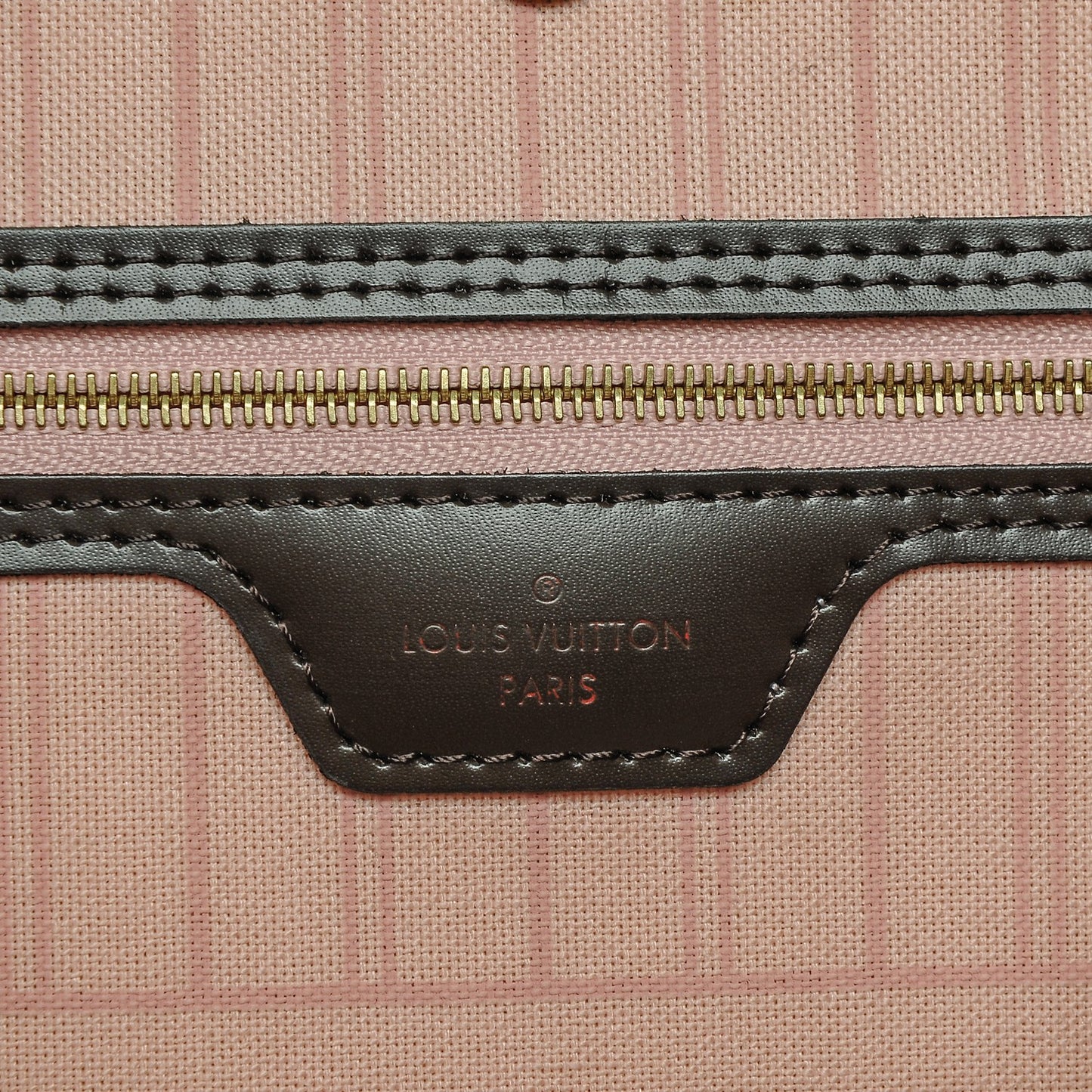Damier Ebene Neo Neverfull MM Rose Ballerine