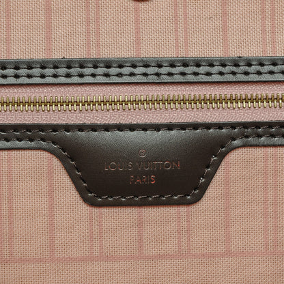 Louis Vuitton Damier Ebene Neo Neverfull MM Rose Ballerine 7 of 8