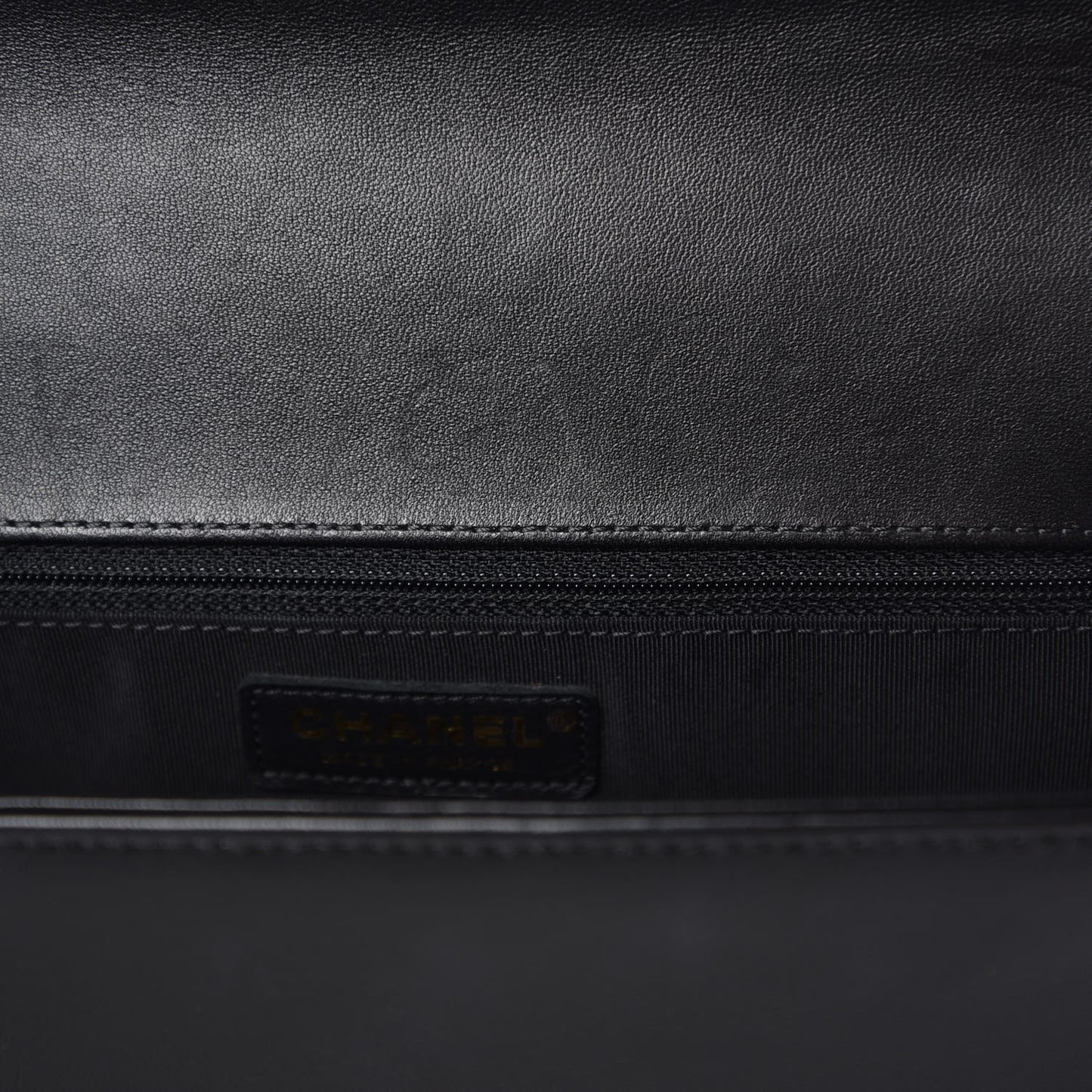 Lambskin Quilted New Medium Boy Flap Black