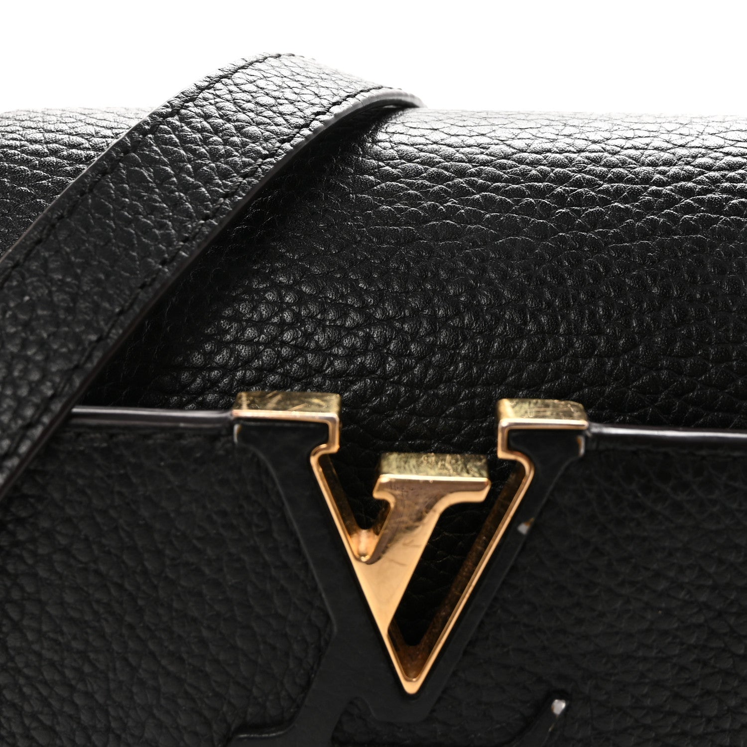 Louis Vuitton Taurillon Capucines BB Black 7 of 9