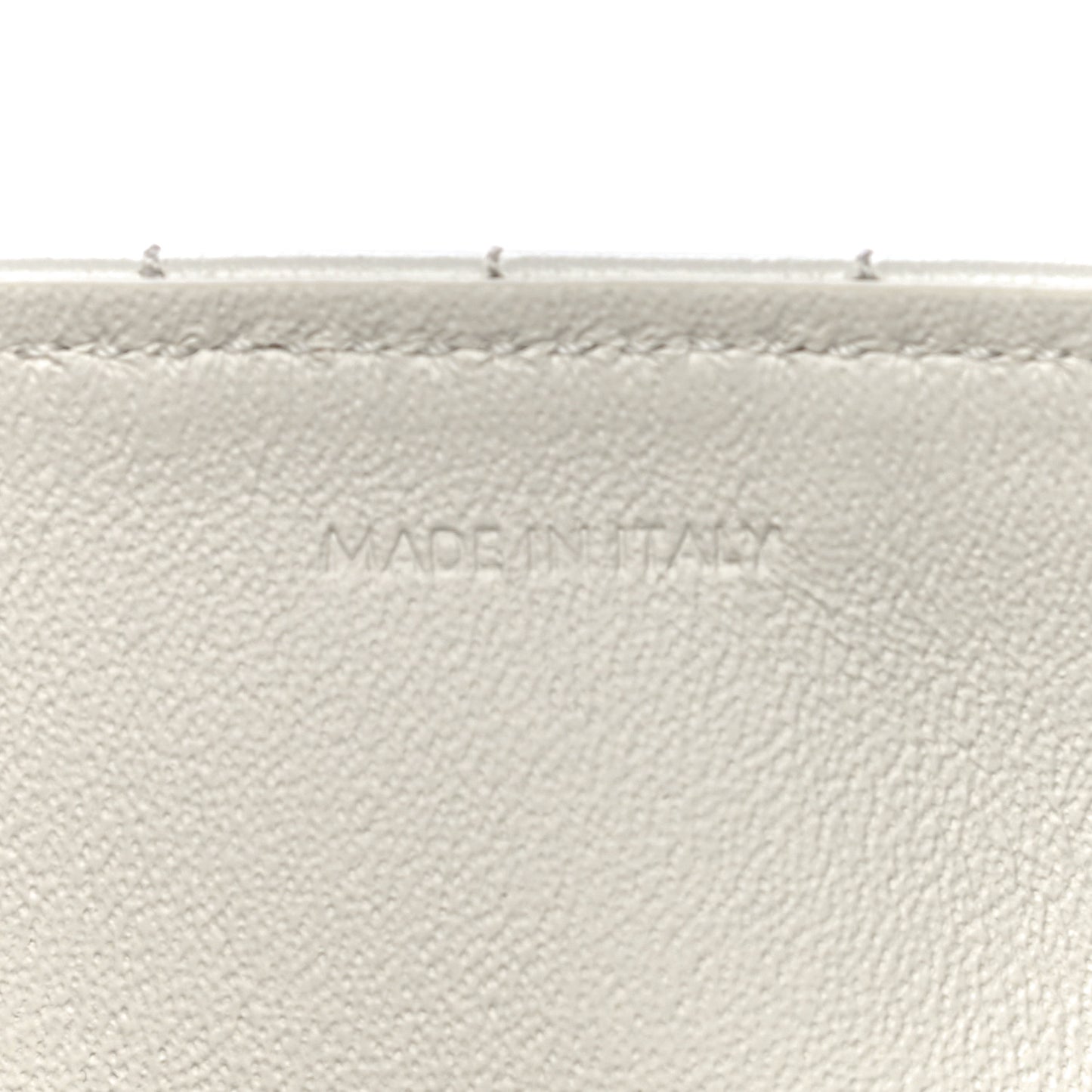Calfskin Quilted Medium C Bag White