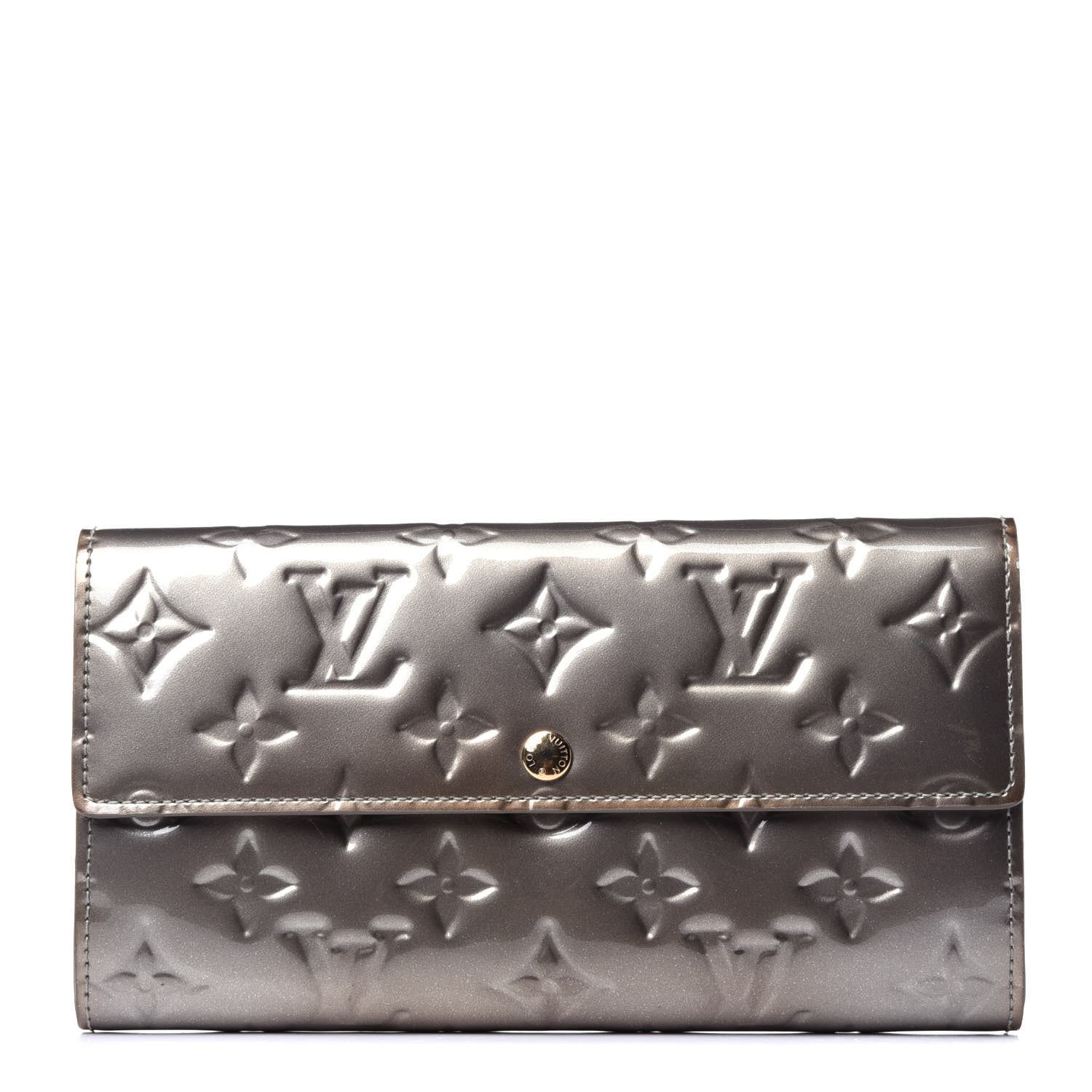 Louis Vuitton Vernis Sarah Wallet Gris Art Deco 1 of 11