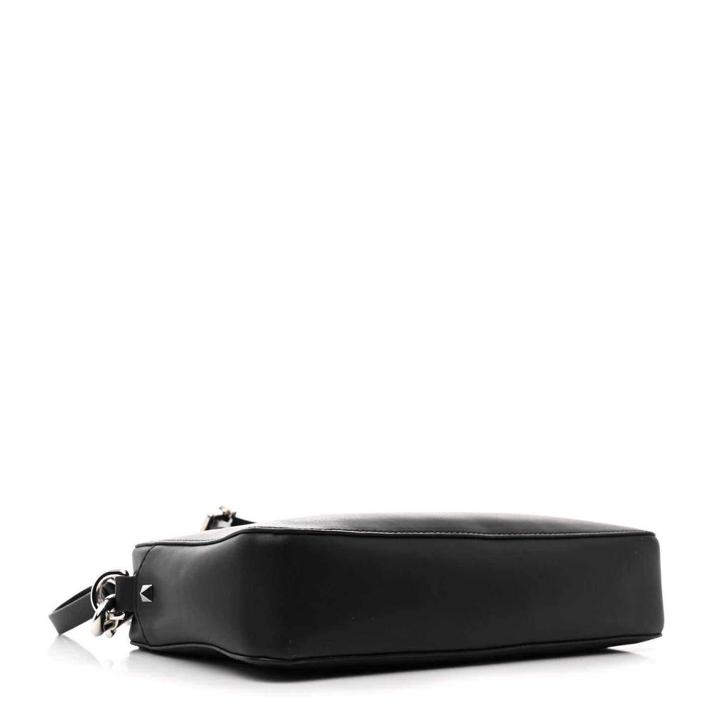 Calfskin VLTN Print Crossbody Bag Black