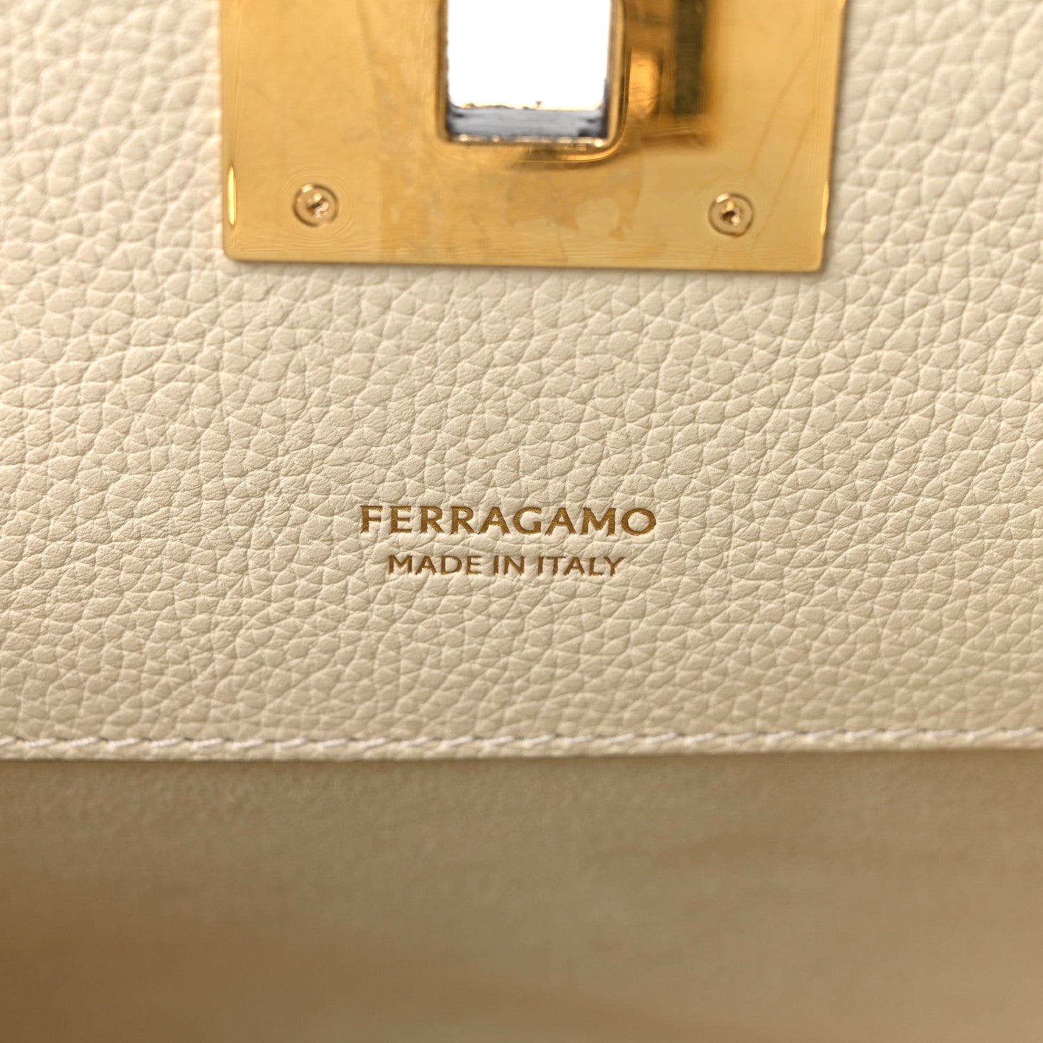 Salvatore Ferragamo Calfskin Medium Studio Soft Bag Mascarpone 7 of 11