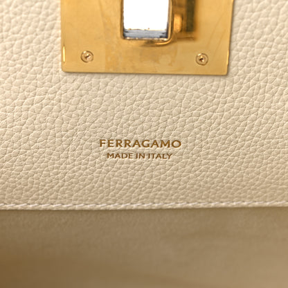 Salvatore Ferragamo Calfskin Medium Studio Soft Bag Mascarpone 7 of 11