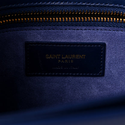 Saint Laurent Smooth Calfskin Medium Classic Monogram Universite Bag Royal Blue 6 of 10