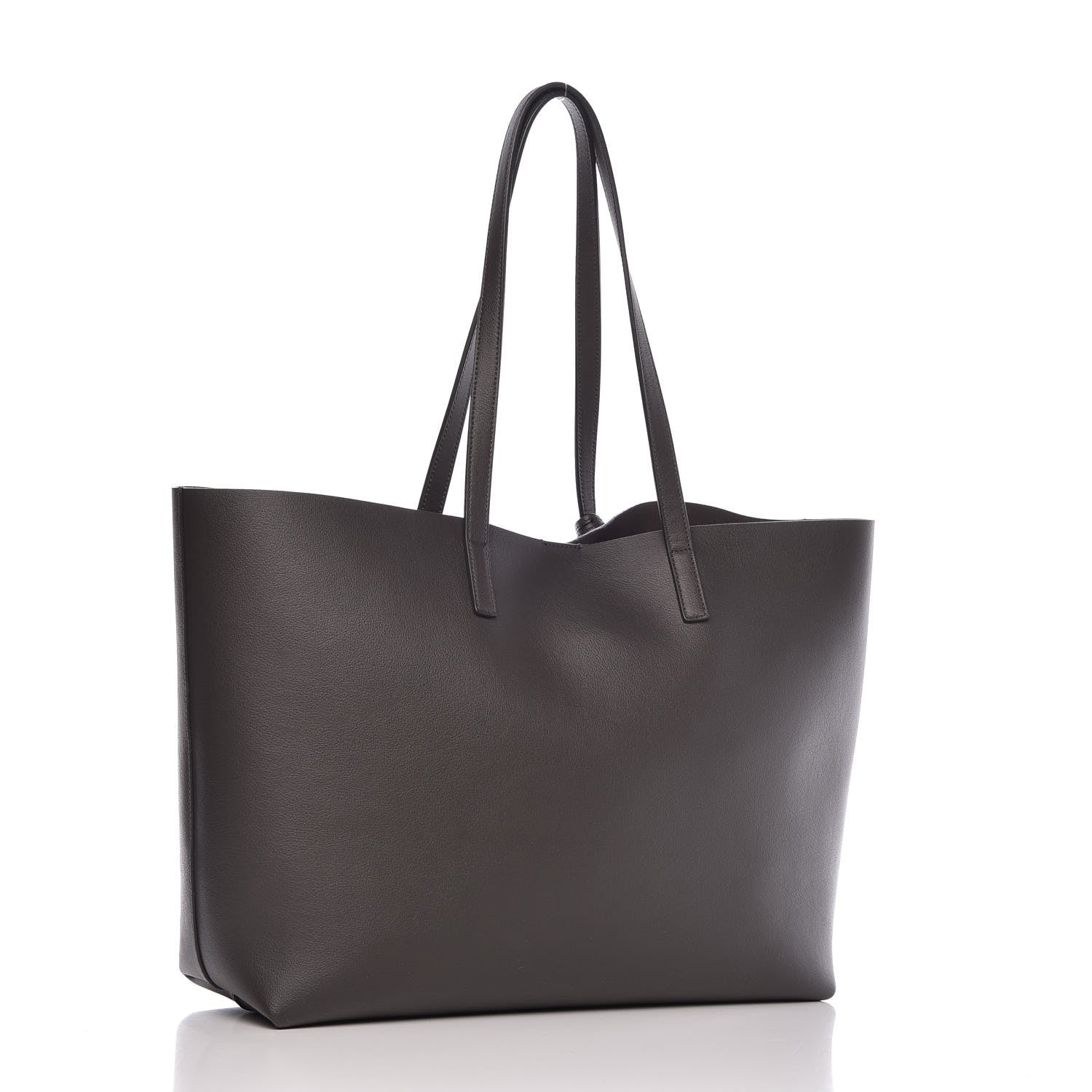 Saint Laurent Calfskin Large Shopping Tote Storm 4 of 10