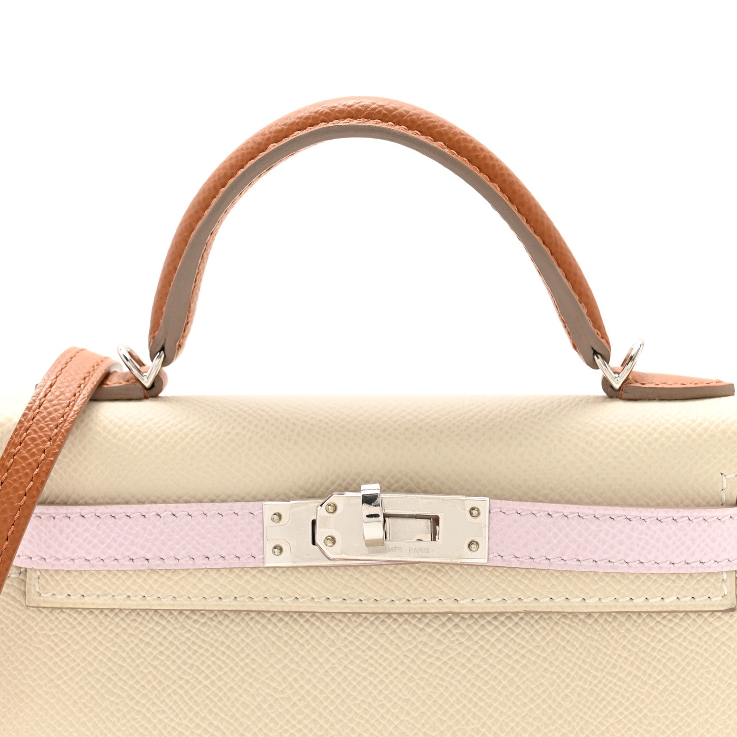 Hermes Epsom Mini Kelly Sellier 20 Craie Mauve Pale Gold 8 of 12