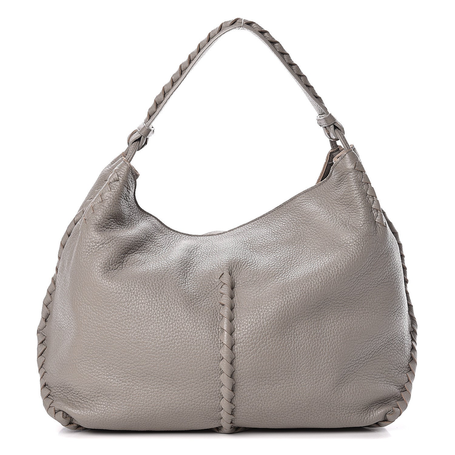 Bottega Veneta Cervo Deerskin Hobo Light Grey 1 of 16