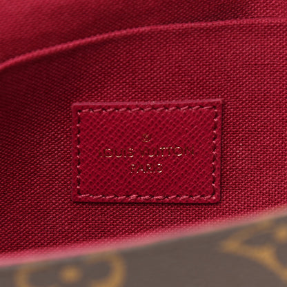 Louis Vuitton Monogram Pochette Felicie Chain Wallet Fuchsia 7 of 16