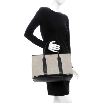 Hermes Buffle Skipper Toile Garden Party 36 MM Tote Black 2 of 9