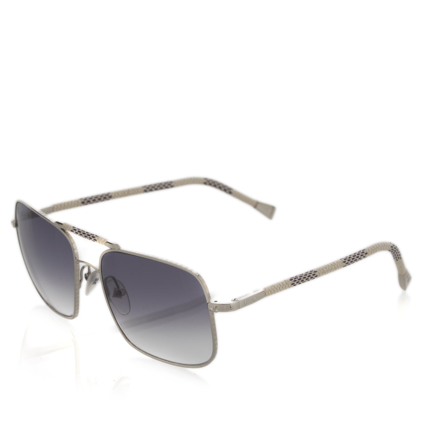 Louis Vuitton Damier Azur Canvas Conspiration Carre Sunglasses 1 of 12