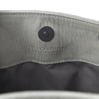 Bottega Veneta Nappa Intrecciato Woven Tote Fume Cement 8 of 9