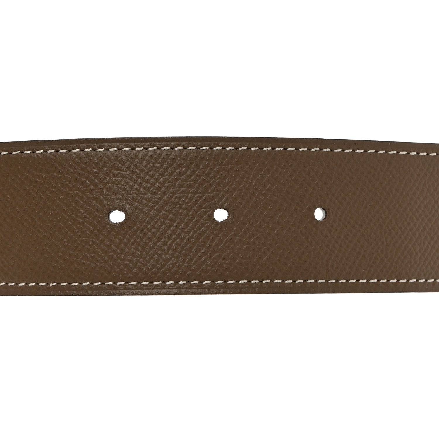 Hermes Epsom 32mm H Belt 100 40 Etoupe White 5 of 8