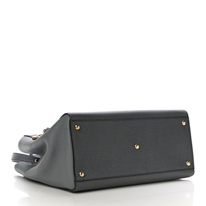 Fendi Vitello Elite Regular 2Jours Tote Grey 3 of 11
