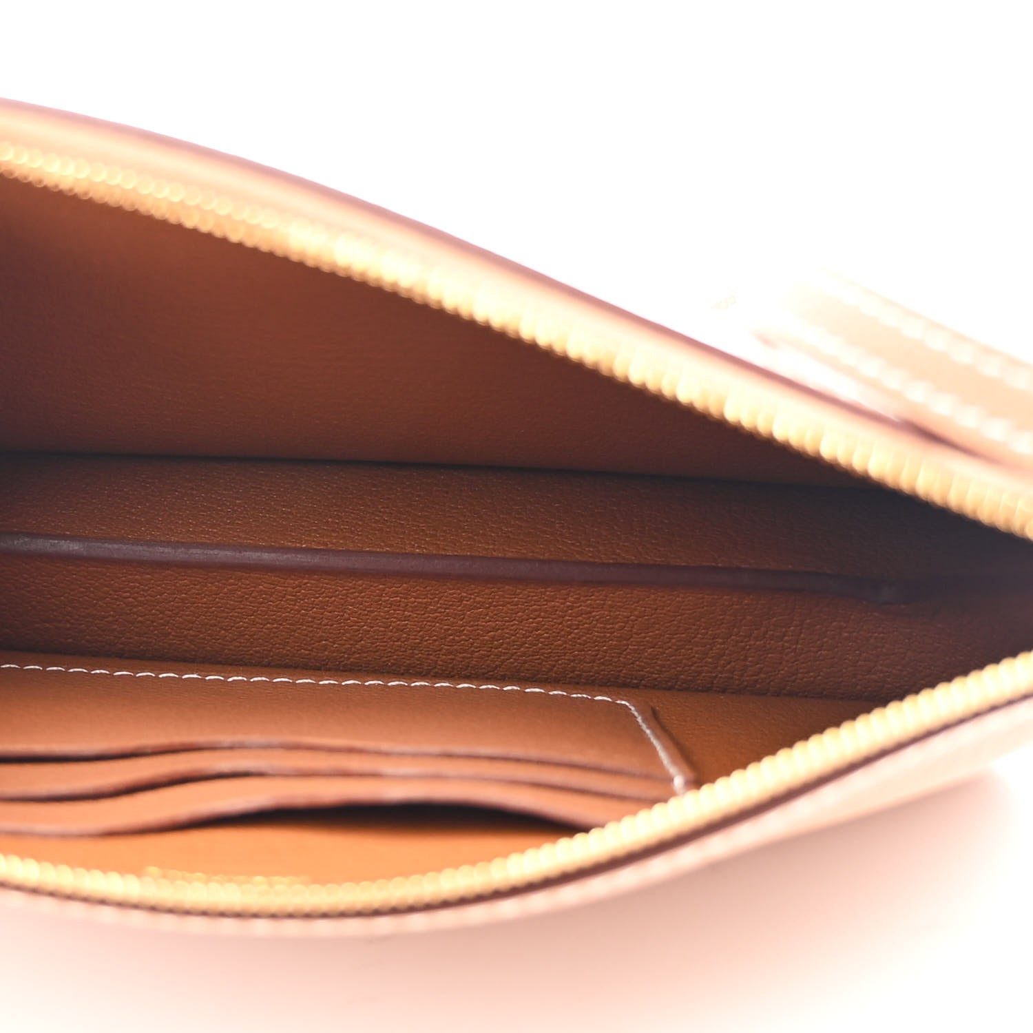 Hermes Evercolor Chaine d'Ancre Zipengo Pochette To Go Gold 4 of 10