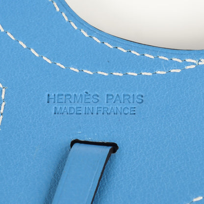 Hermes Swift Paddock Selle Horse Saddle Bag Charm Bleu Paradis 4 of 4