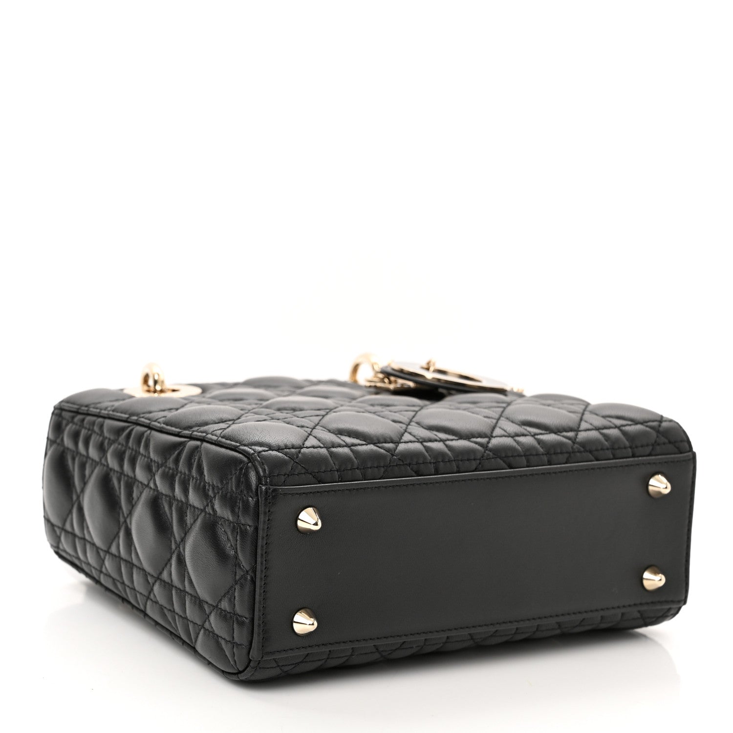 Christian Dior Lambskin Cannage Small My ABCDior Lady Dior Black 4 of 11