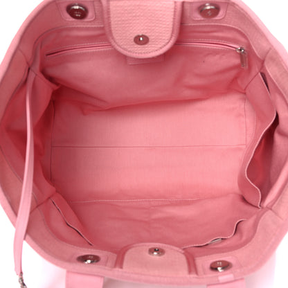 Chanel Canvas Large Deauville Tote Pink 5 of 18