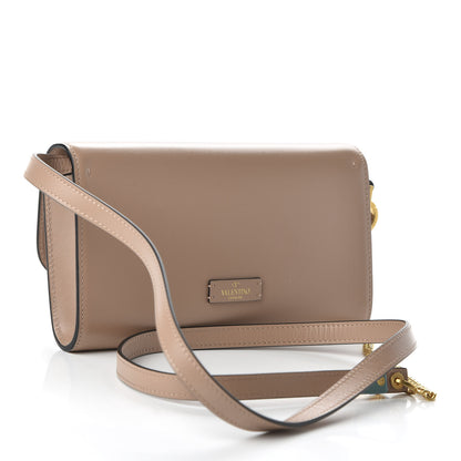 Valentino Garavani Calfskin VSling Clutch With Shoulder Strap Rose Cannelle 3 of 9
