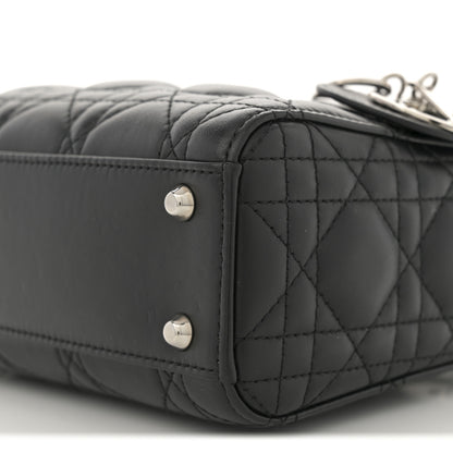 Christian Dior Lambskin Cannage Mini Lady Dior Black 10 of 10
