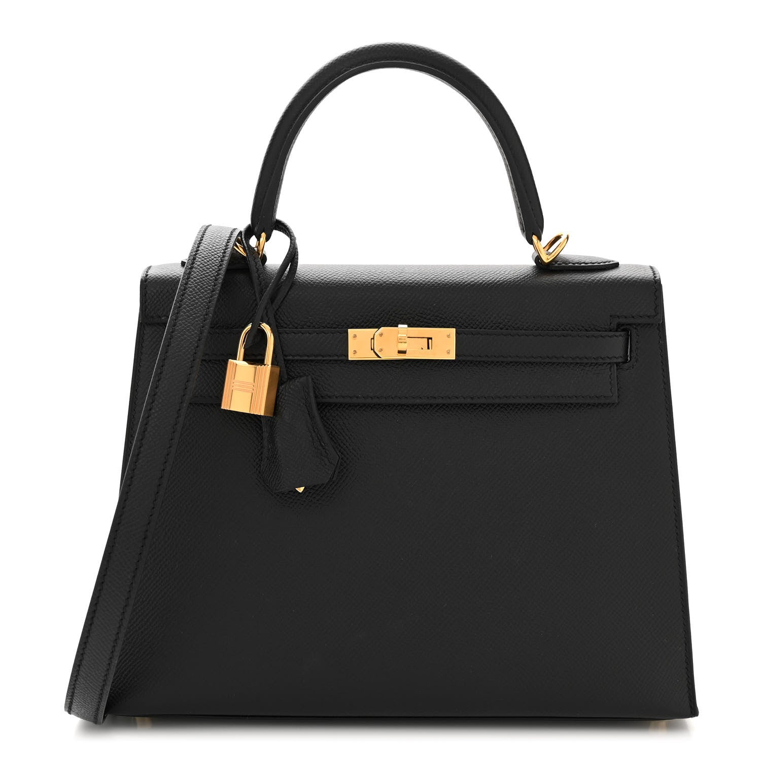 Hermes Epsom Kelly Sellier 25 Black 1 of 11
