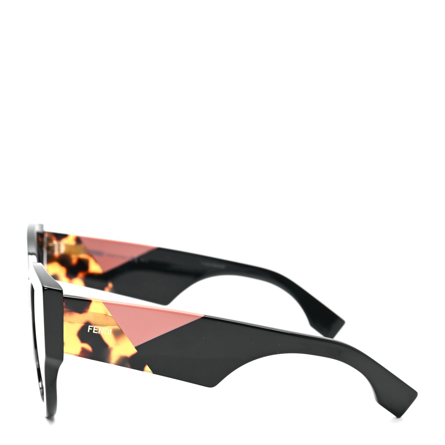 Fendi Acetate Facets Oversized Sunglasses FF 0264/S Havana 3 of 6
