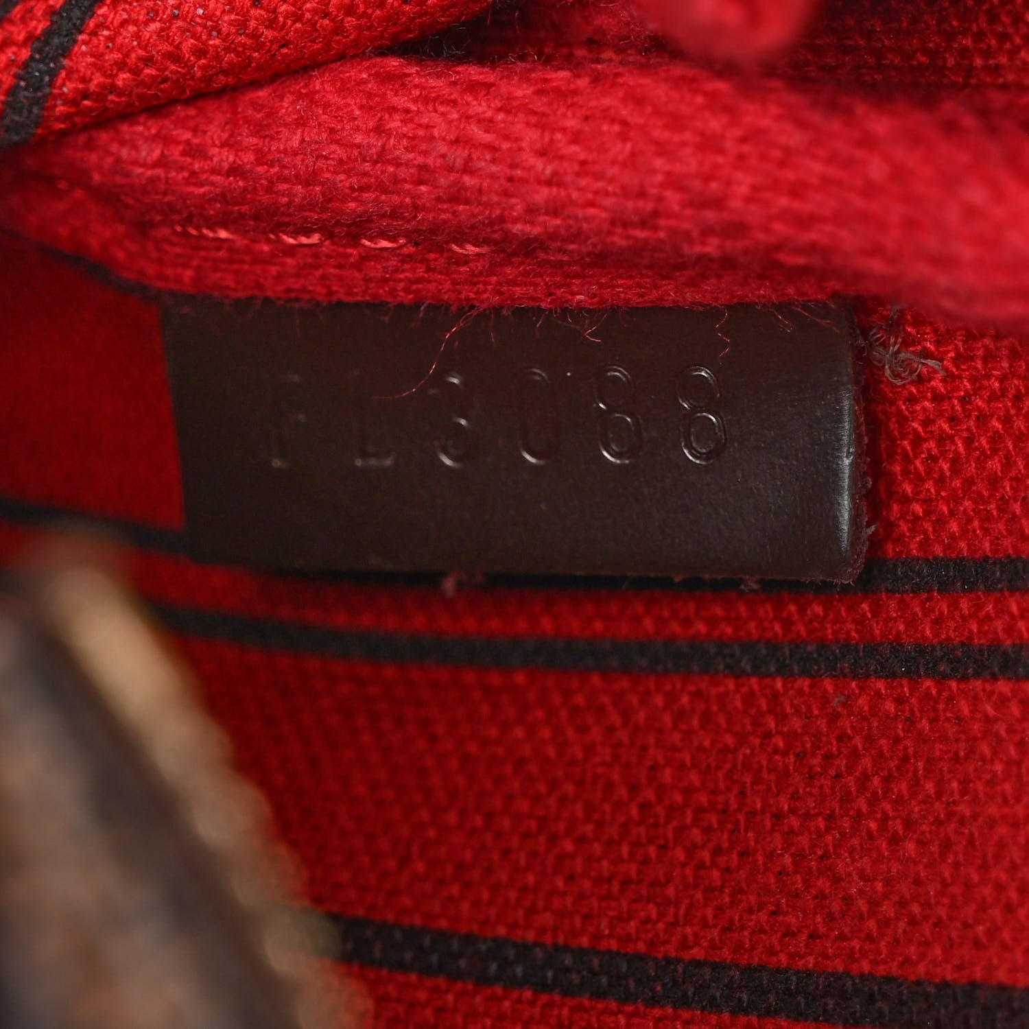 Louis Vuitton Damier Ebene Complice Trunks and Bags Mini Pochette Accessories Red 6 of 9