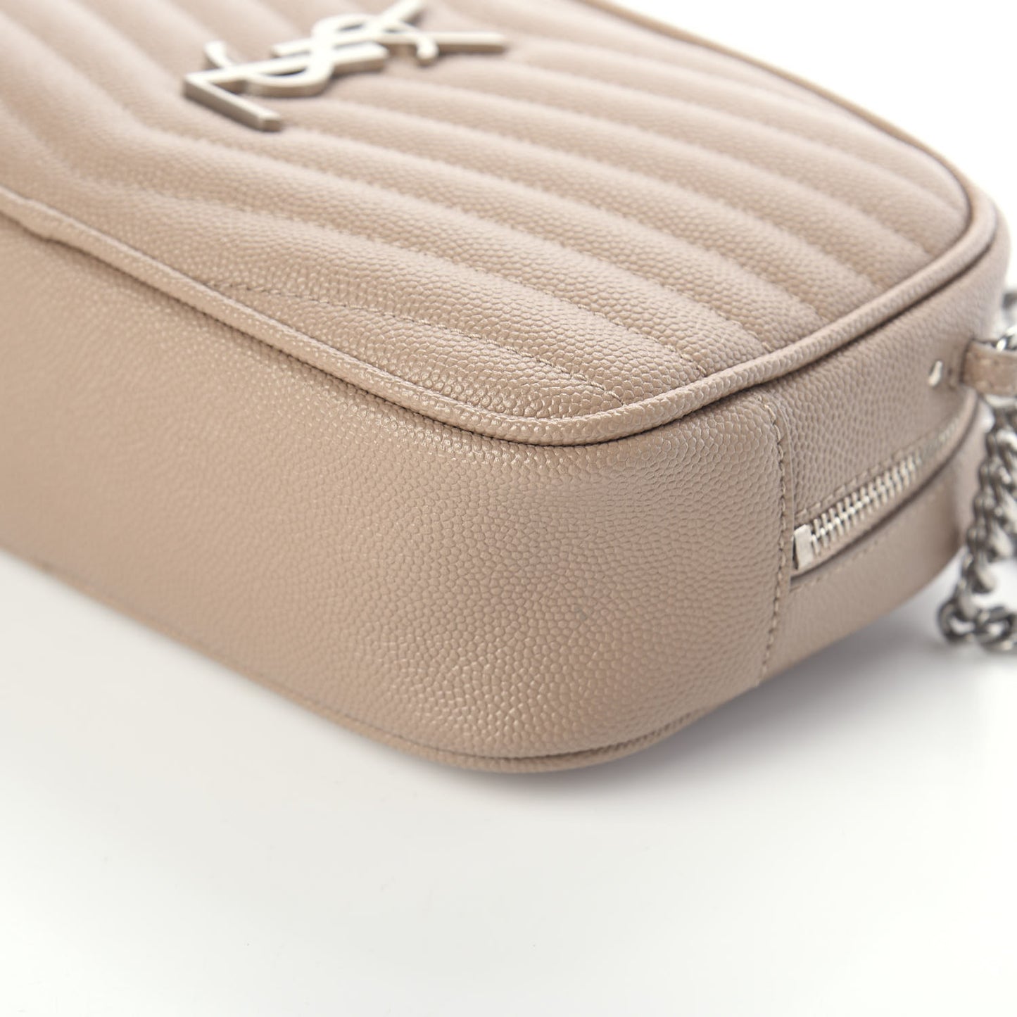 Grain De Poudre Matelasse Monogram Mini Lou Camera Bag Gold Sand