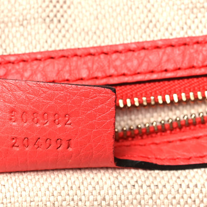 Gucci Pebbled Calfskin Medium Soho Chain Shoulder Bag Begonia Pink 7 of 10