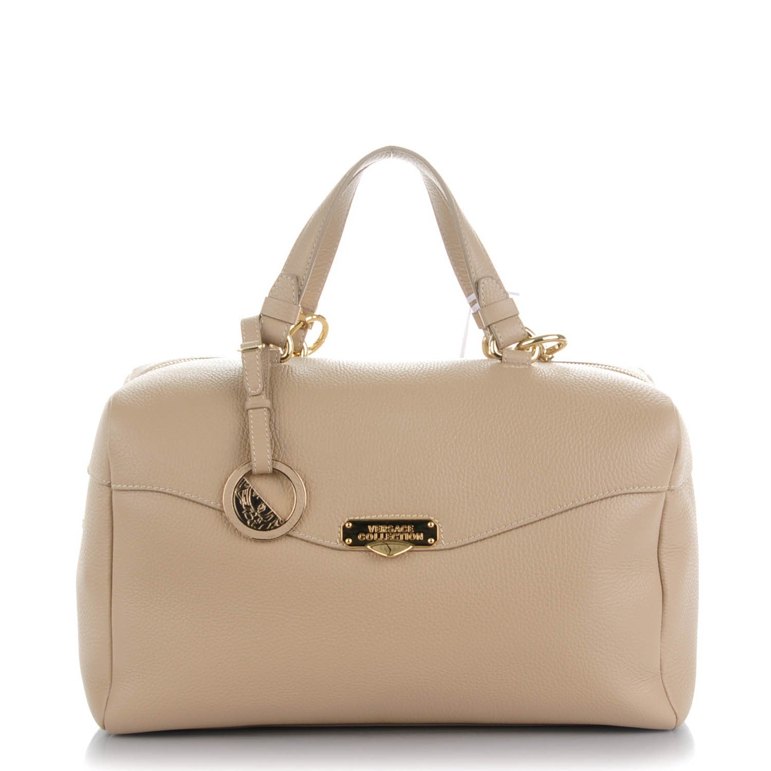 Versace Vitello Boxy Satchel Sand 1 of 6