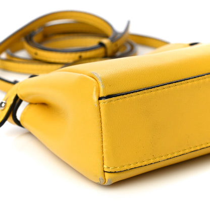 Fendi Shiny Nappa Micro Peekaboo Iconic Satchel Sunflower 9 of 26