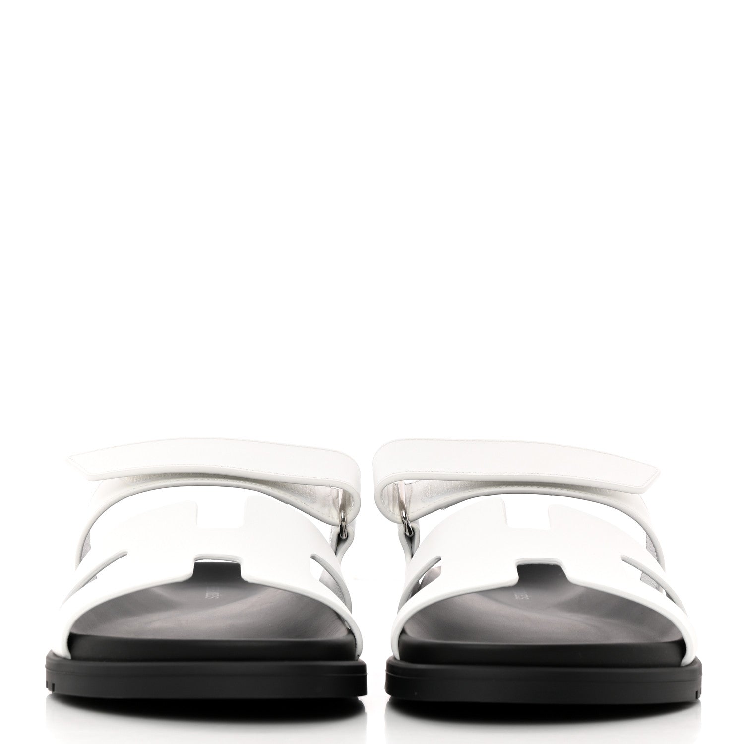 Hermes Calfskin Womens Chypre Sandals 39 White 2 of 9