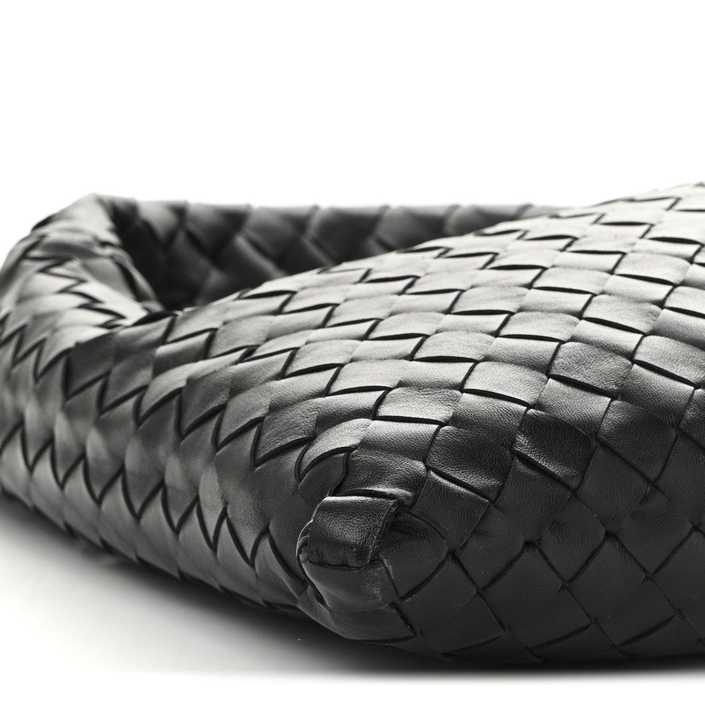 Calfskin Intrecciato Small Hop Black
