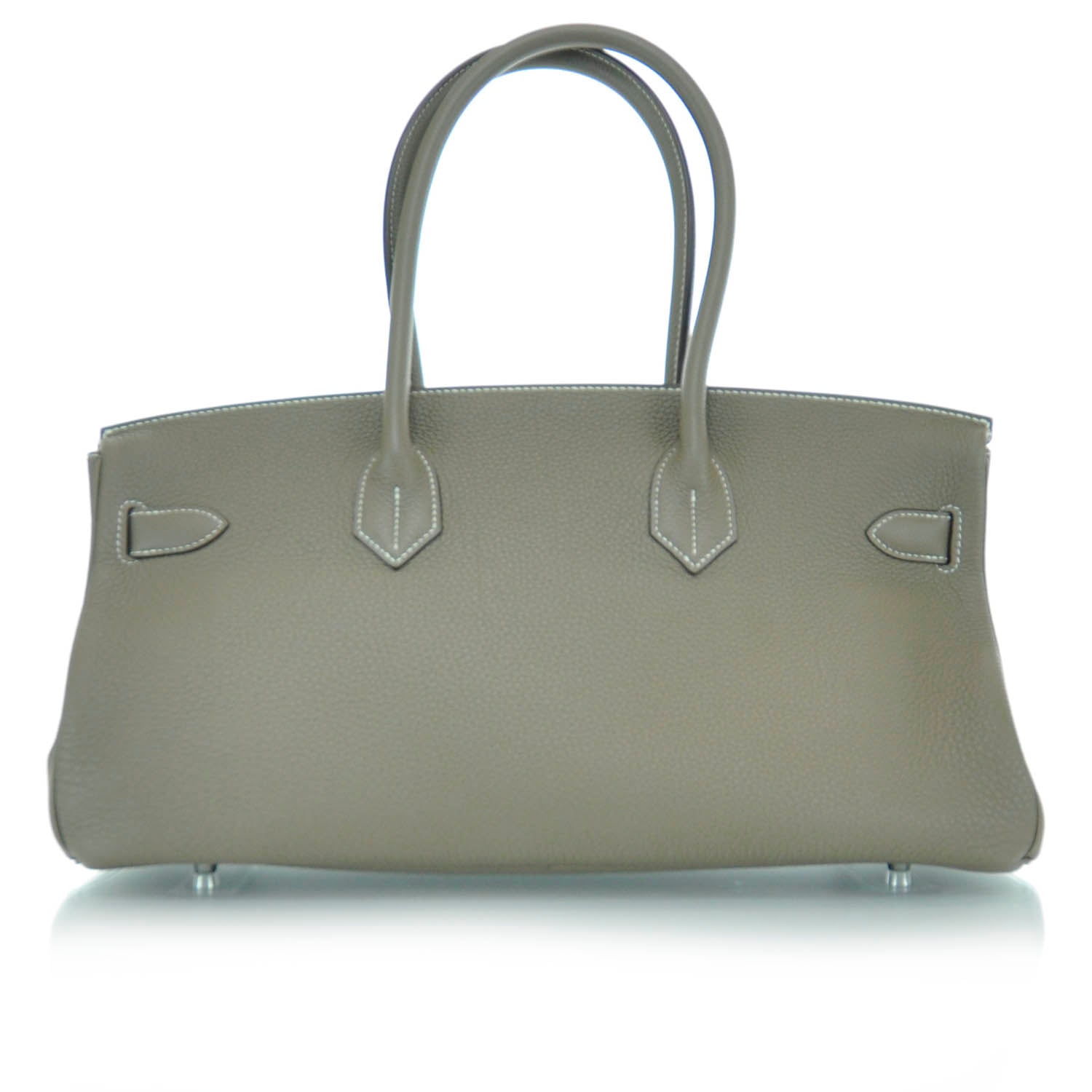 Hermes Taurillon Clemence JPG Shoulder Birkin II 42 Etoupe 3 of 9