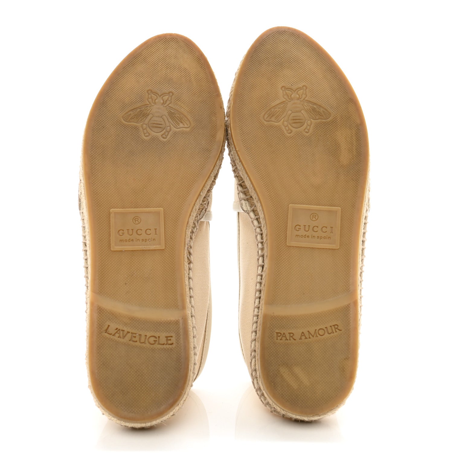 Gucci Canvas Logo Espadrilles Greggio 38 White 6 of 8