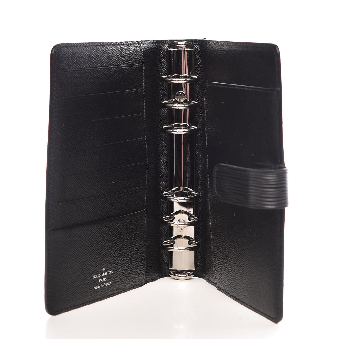 Epi Medium Ring Agenda Cover Black