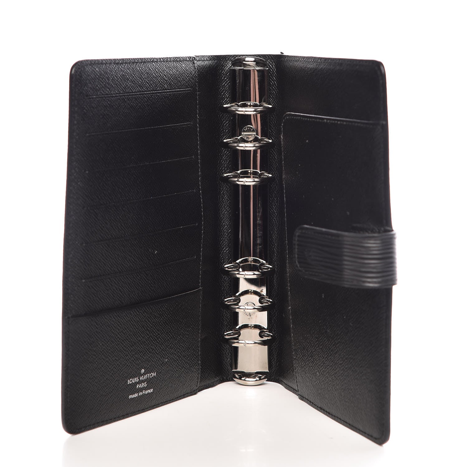 Louis Vuitton Epi Medium Ring Agenda Cover Black 5 of 10