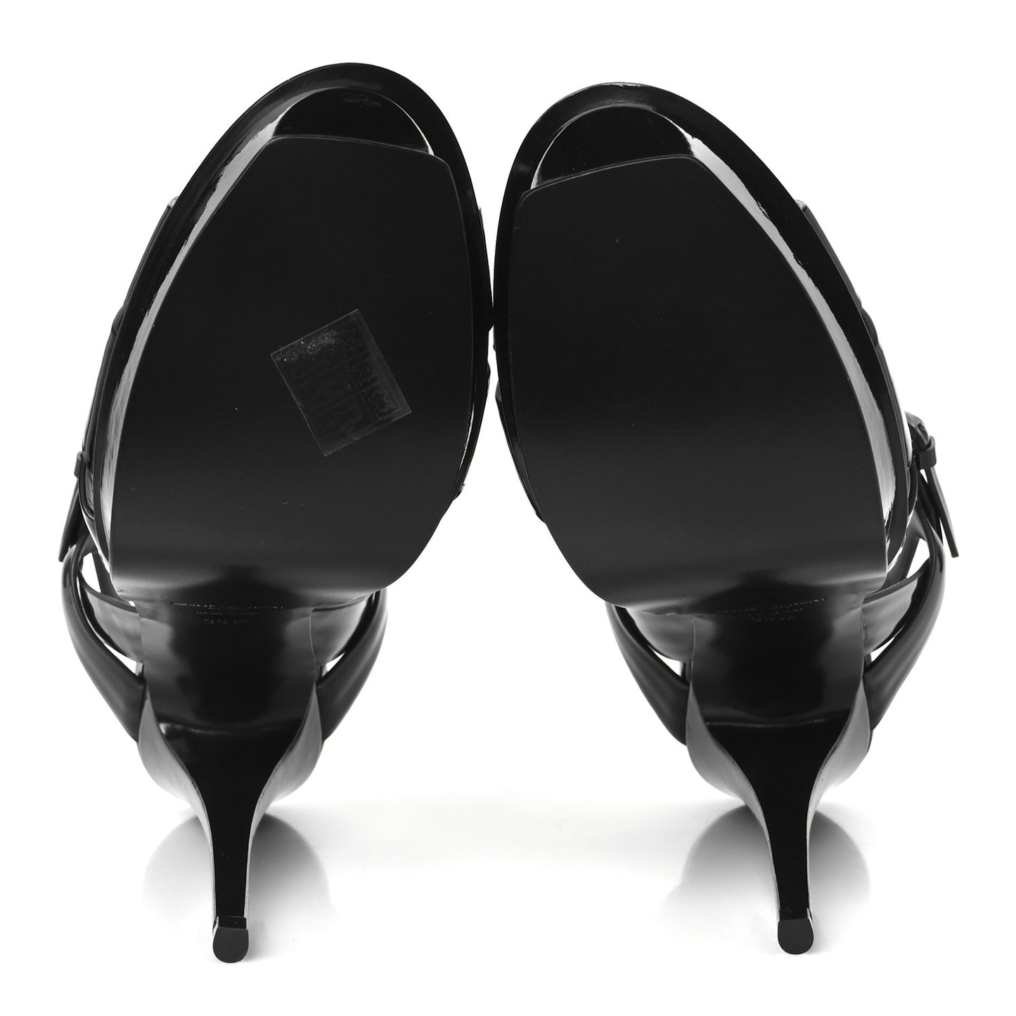 Patent Tribute 105 Platform Sandals 39.5 Black