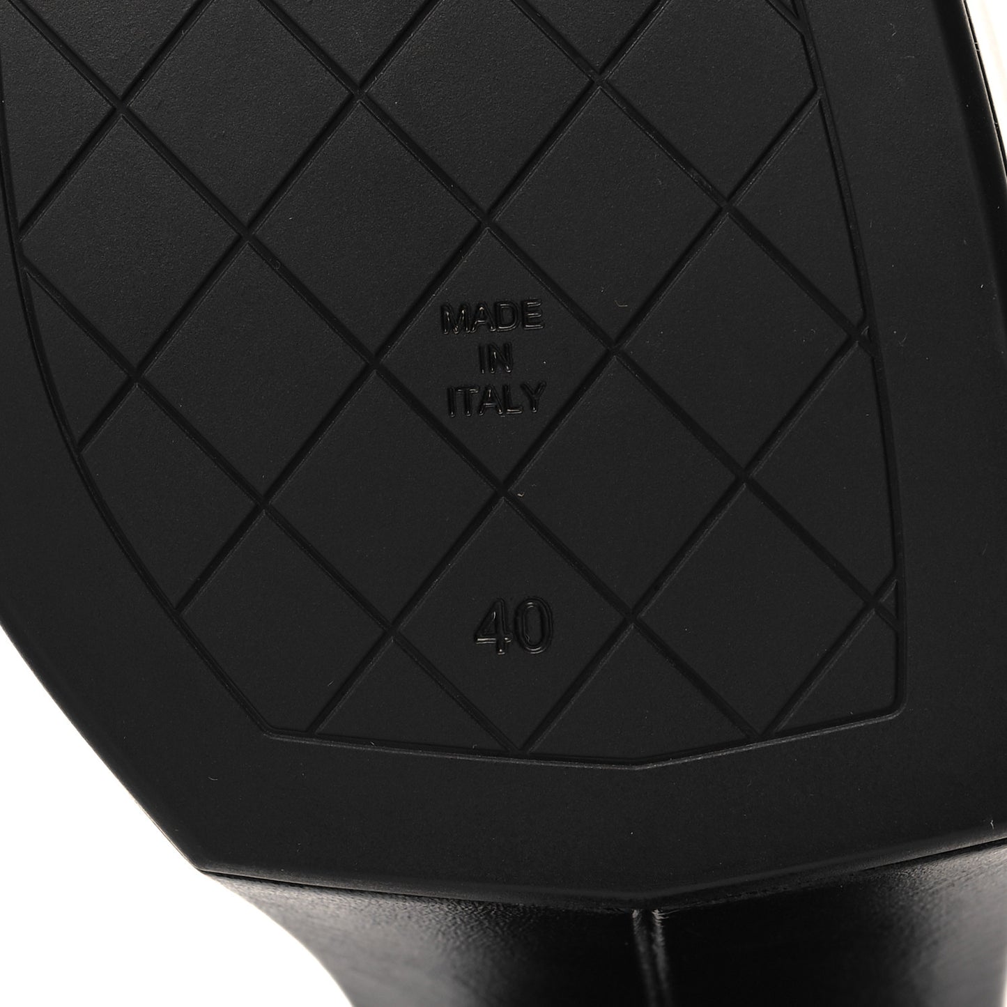 Calfskin CC Platform Sandals 40 Black